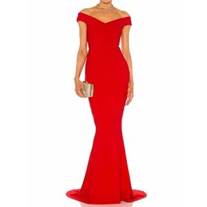 Long Red Evening Gown